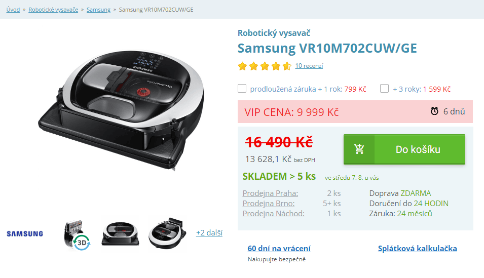 Robotický vysavač Samsung VR