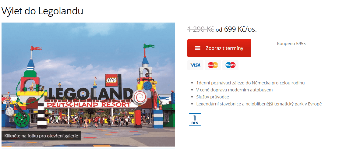 Autobusem do a z Legolandu (Mnichov)