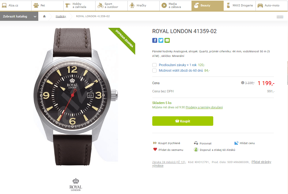 Pánské hodinky Royal London 41359-02