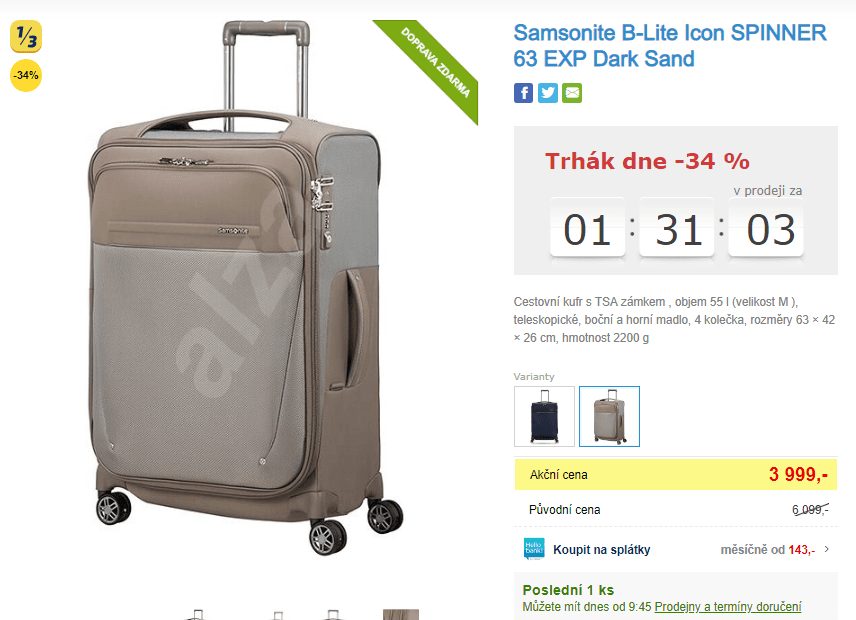 Samsonite B-Lite Icon, 55 litrů