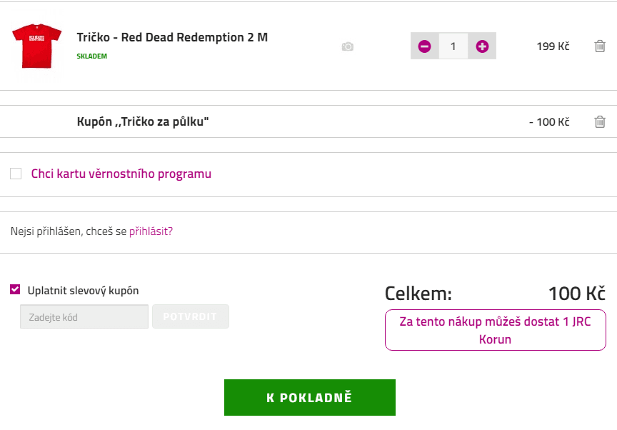 Extra sleva 50% na trička
