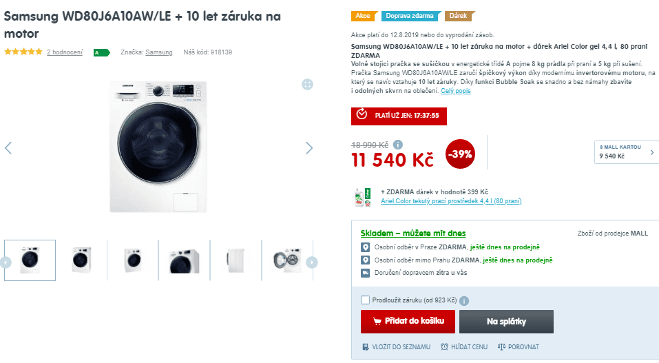 Pračka se sušičkou Samsung, 8/5kg, 1400 ot.