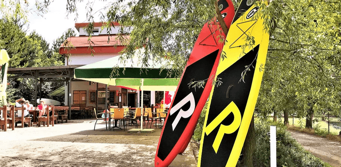 Paddleboarding na Brněnské přehradě