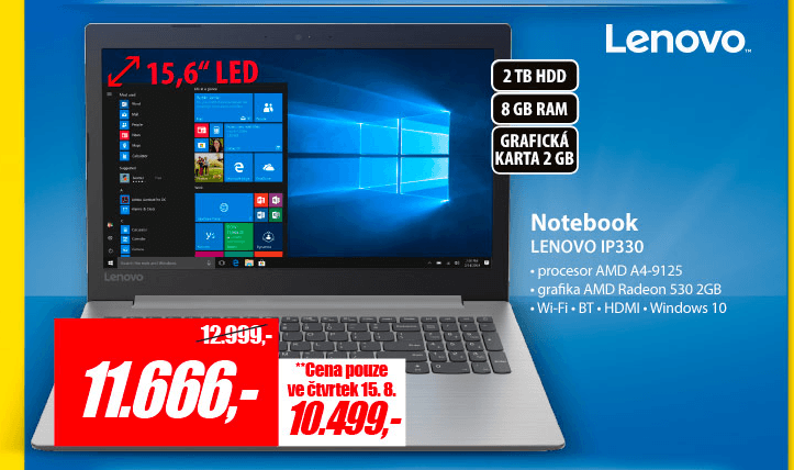 Lenovo, až 2,6GHz, 8GB RAM, 2GB grafika
