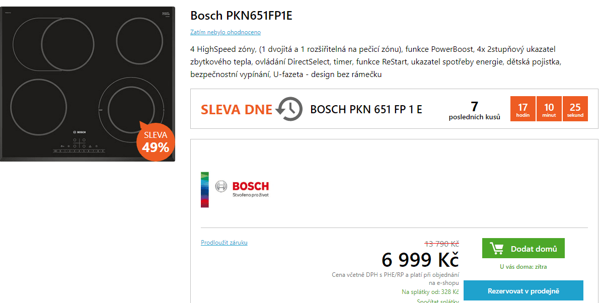 Sklokeramická varná deska Bosch