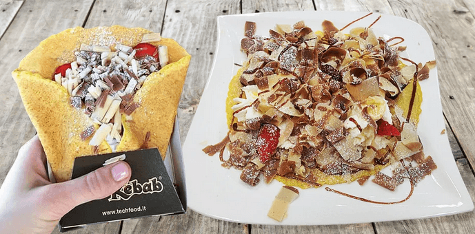 ChocoKebab z italské čokolády a káva
