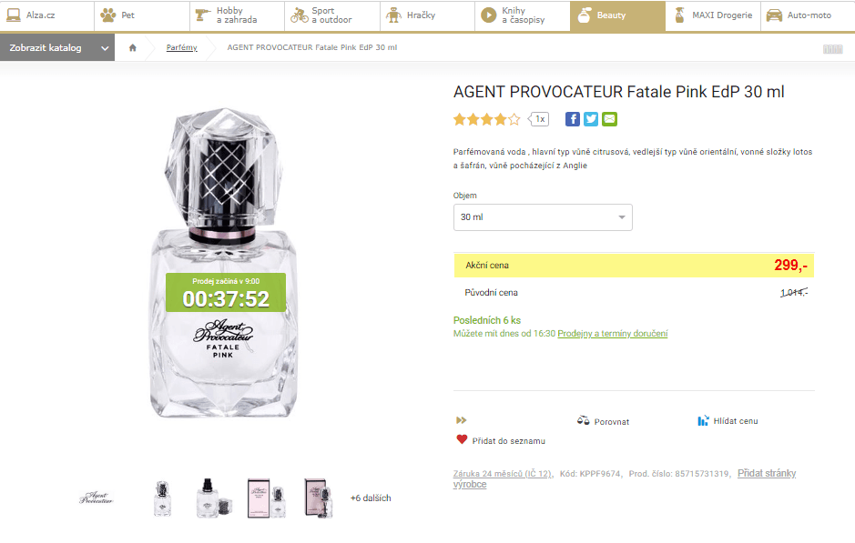 AGENT PROVOCATEUR Fatale Pink EdP 50 ml