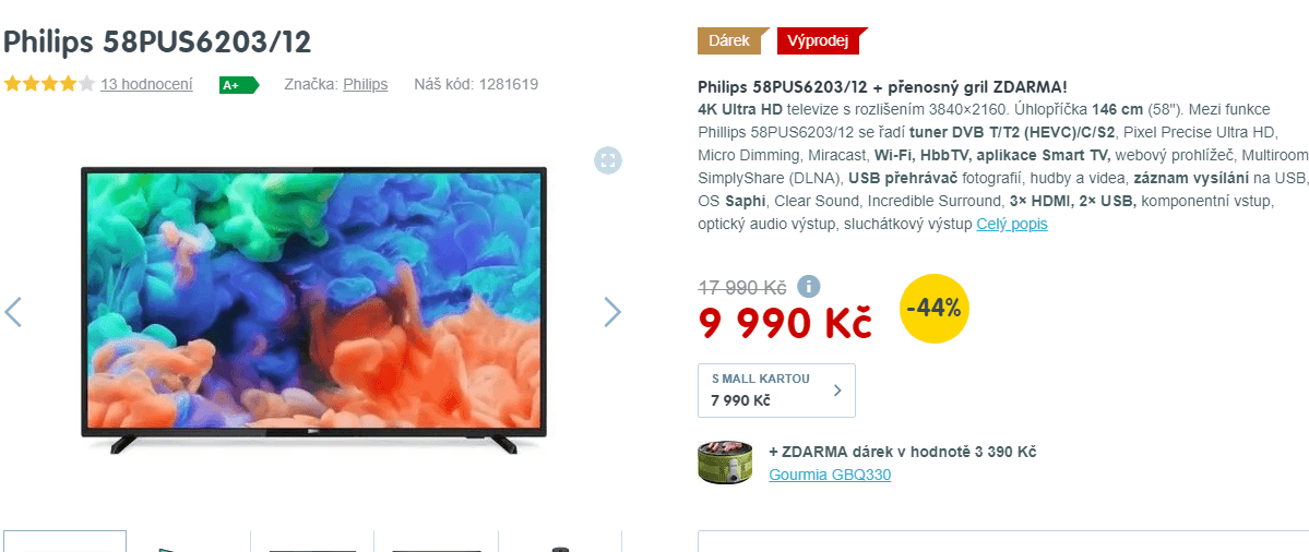 Ultra HD Smart TV, HDR, 147cm, Philips