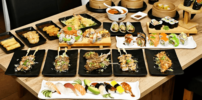 Sushi and grill all you can eat pro 1 osobu