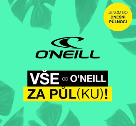 Sleva 50% na značku O'Neill