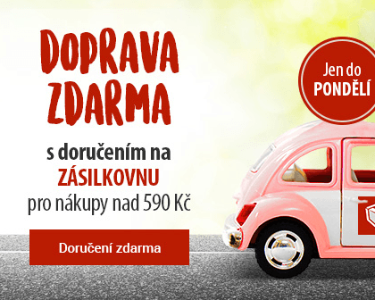 Doprava zdarma při nákupu nad 590 Kč