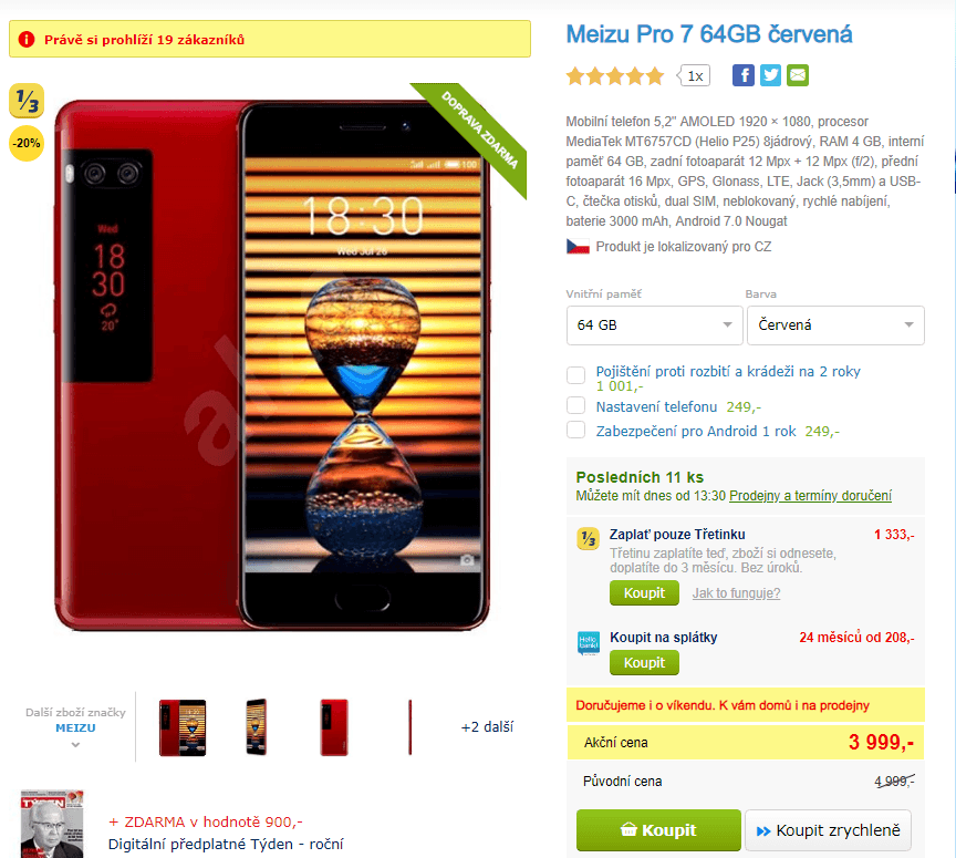Meizu Pro, 8x 2,4GHz, 4GB RAM, 5,2"