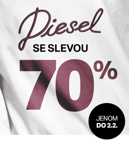 Sleva 70% na značku Diesel