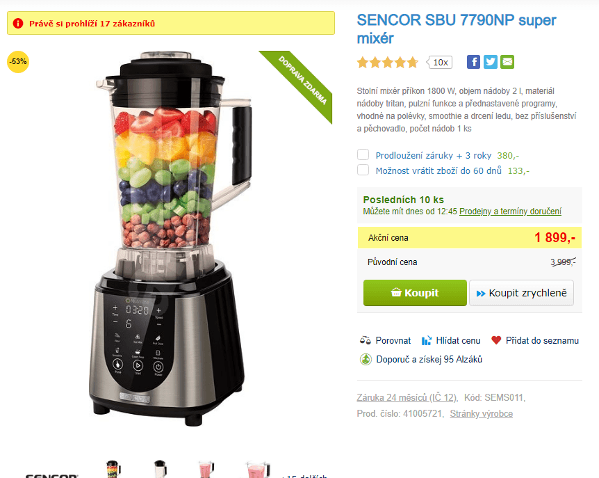 SENCOR SBU 7790NP super mixér