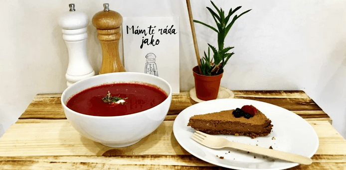 Obědové menu ve fresh baru