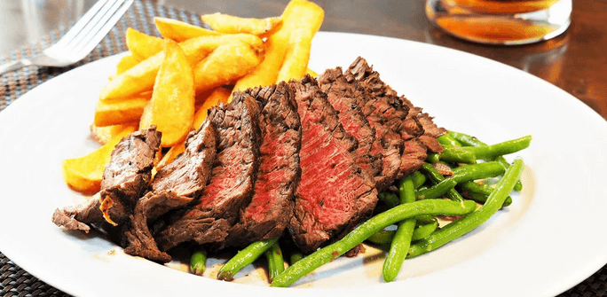 1× filovaný flank steak (200 g) 