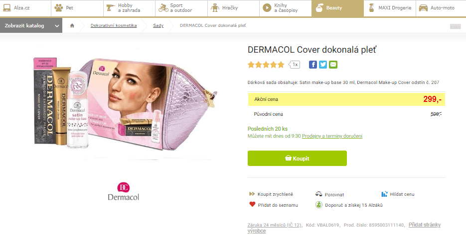 Dárková sada Dermacol Cover