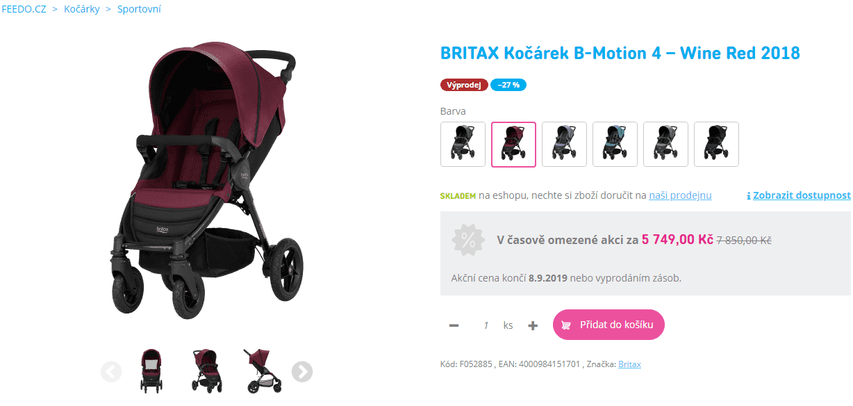 Britax B-Motion 4 - různé barvy