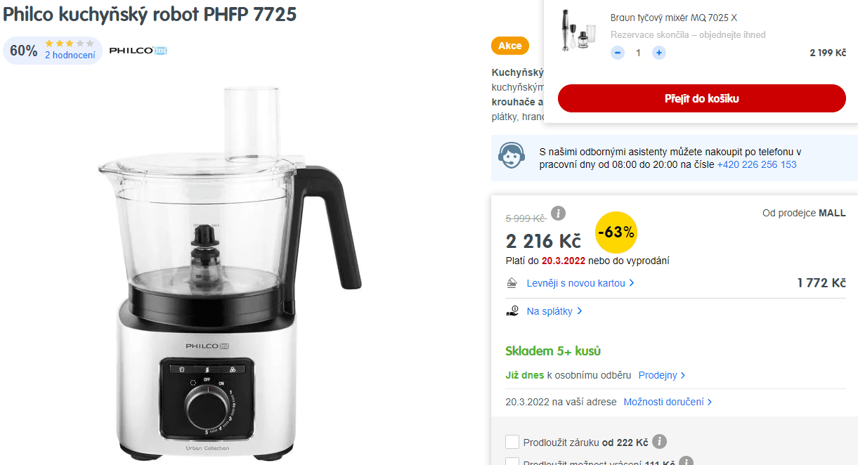 Kuchyňský robot Philco