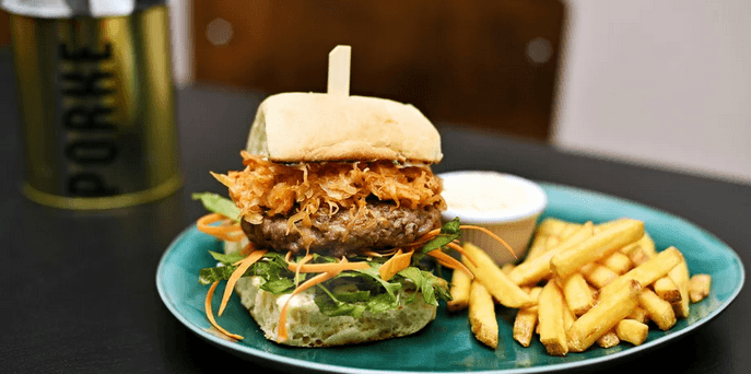 Iberico kimchi burger