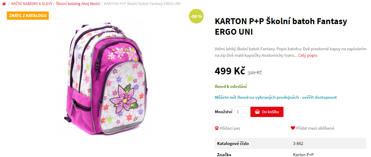 Batoh Karton P+P ERGO UNI Fantasy