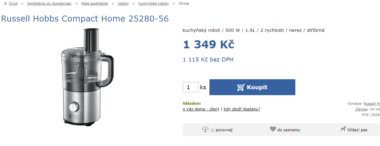 Kompaktní multifunkční robot Russell Hobbs