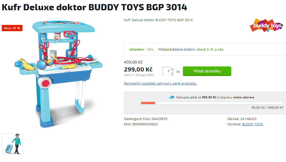 Doktor v kufříku Deluxe Buddy Toys