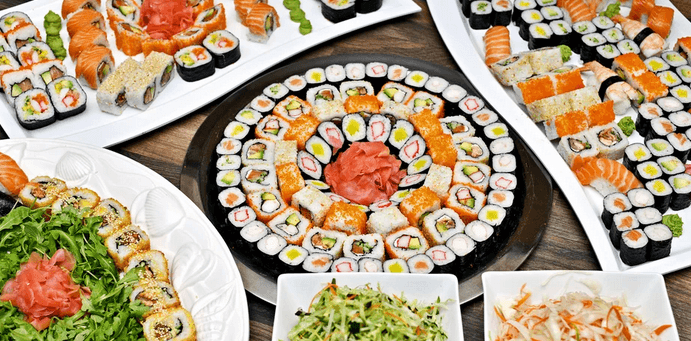 Sushi bar all you can eat pro 1 osobu