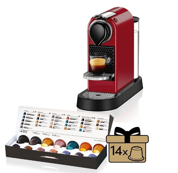 Espresso na kapsle Krups Citiz Red
