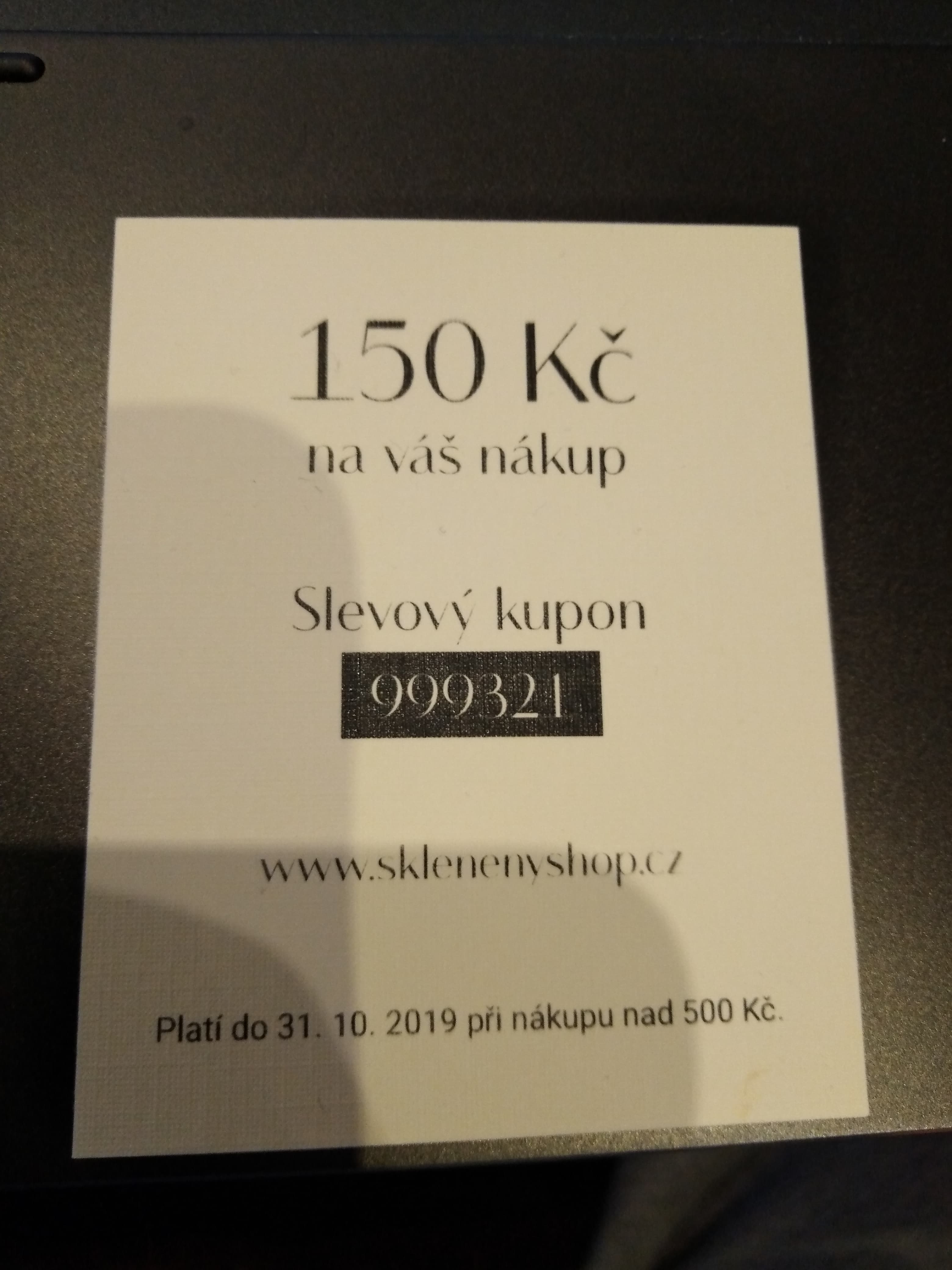 Sklenenyshop.cz - sleva 150 Kč na nákup