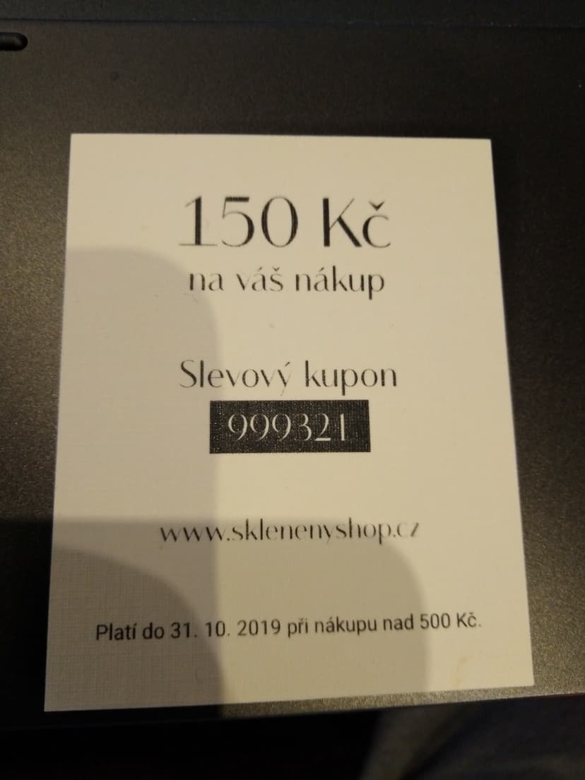 Sklenenyshop.cz - sleva 150 Kč na nákup