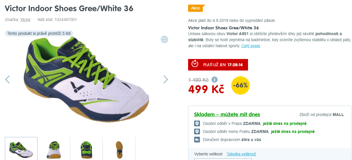 Unisex sálová obuv (velikosti 36-46)