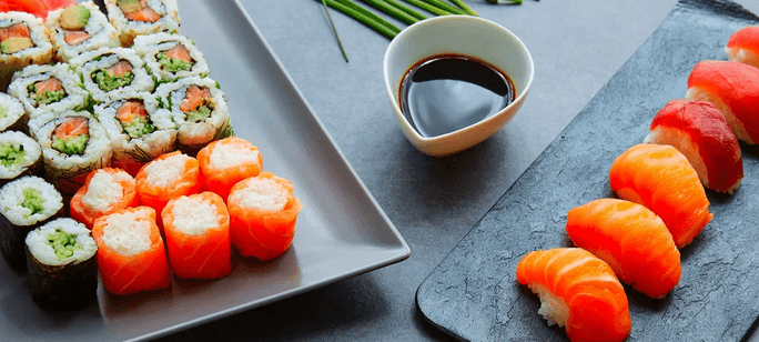 Vegetariánský sushi set: 24 ks 