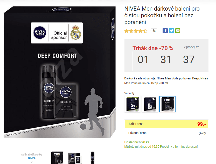 Kosmetická sada Nivea, pěna + after shave