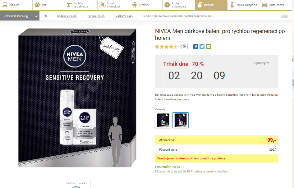 Dárková sada NIVEA Recovery