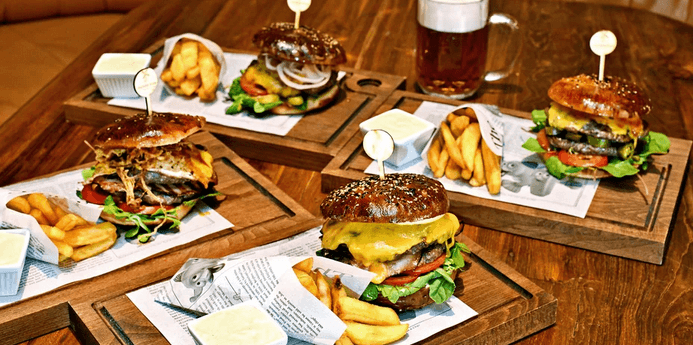 Domácí XL burger výběrem ze 4 druhů