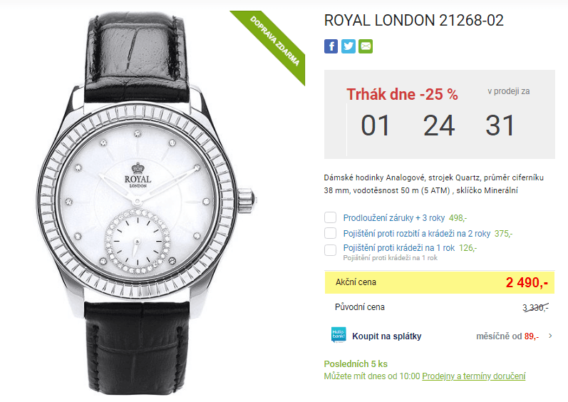 Dámské hodinky Royal London 21268-02