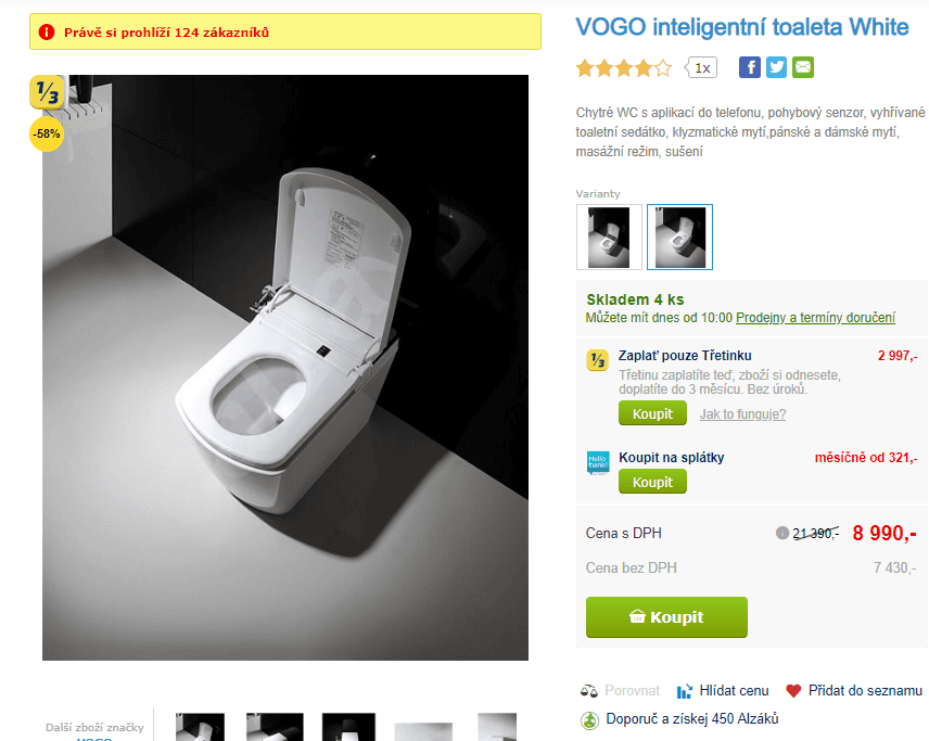 Inteligentní WC Vogo