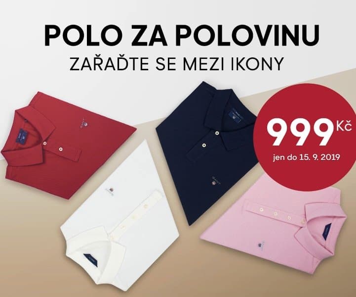 Gant.cz - polo trička za polovinu