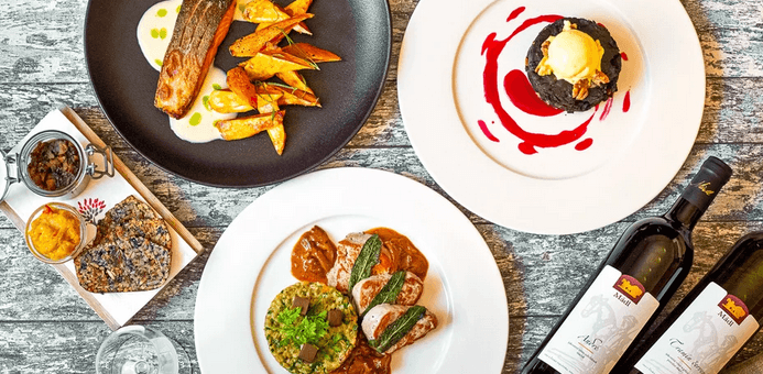 Privátní wellness a 3chodové menu pro dva