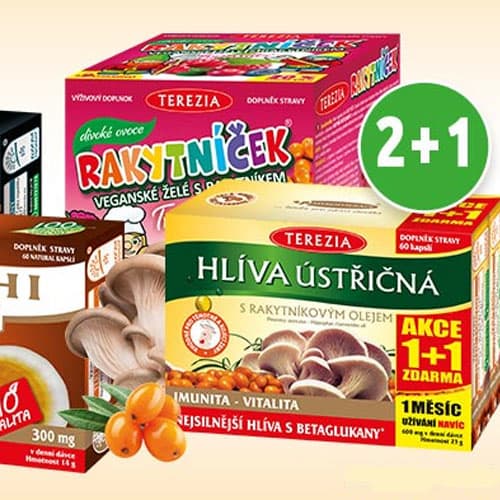 Akce 2+1 zdarma na produkty Terezia