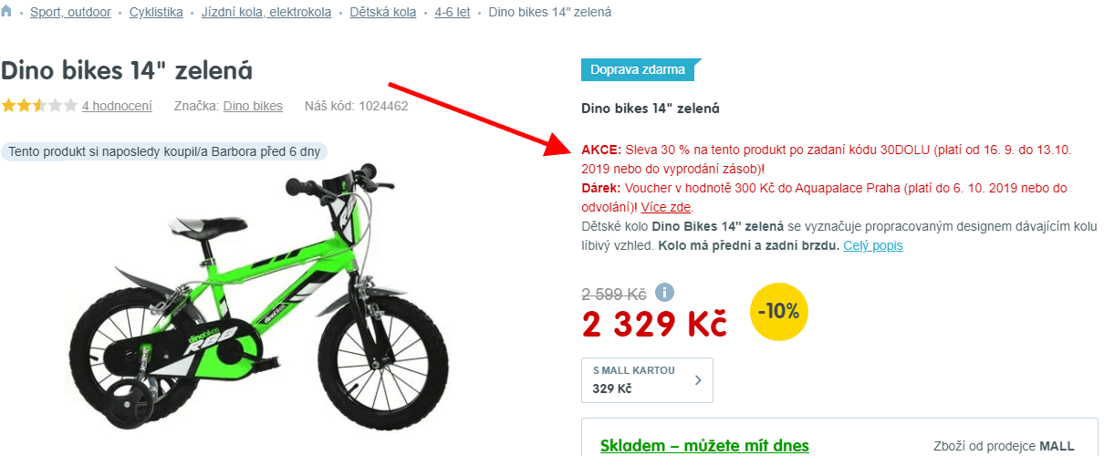 Dětské kolo (95-115cm) Dino Bikes
