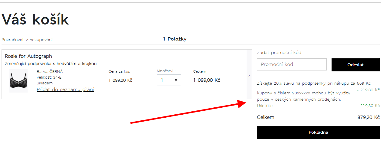 M&S - sleva 20% na podprsenky