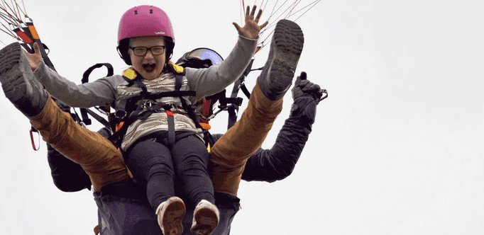 Tandemový paragliding pro děti