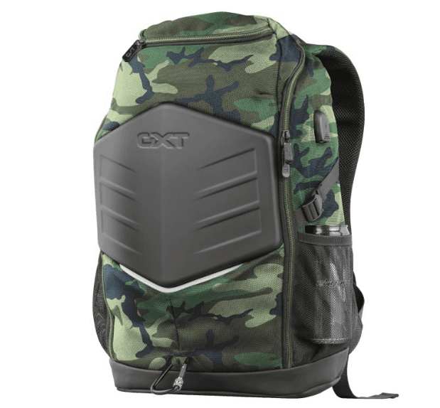 Odolný herní batoh Trust, USB, pláštěnka