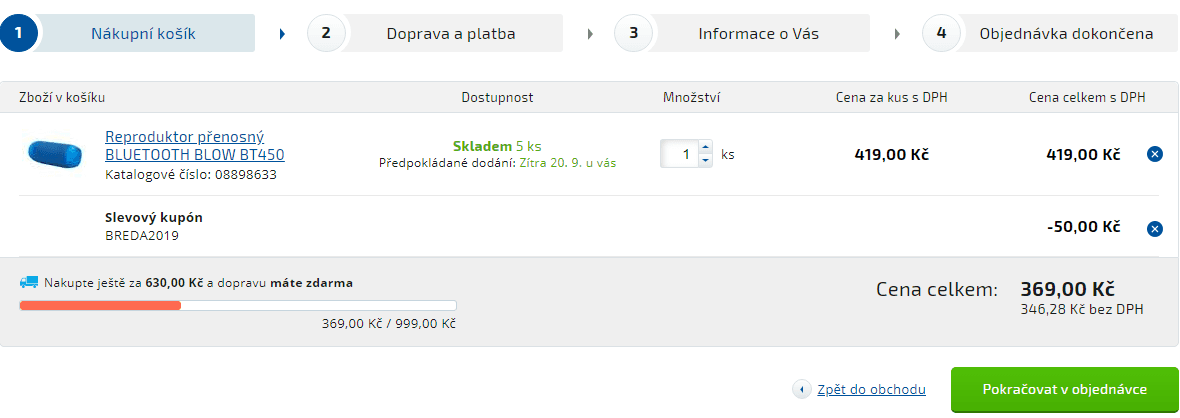 BT 3.0 reproduktor Blow