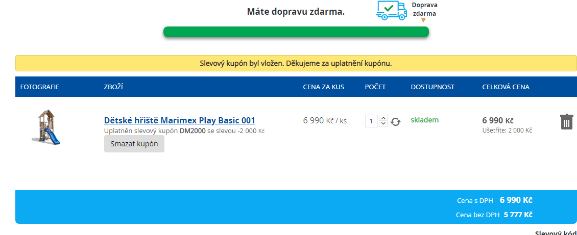 Dětské hřiště Marimex, lezecká stěna, skluzavka