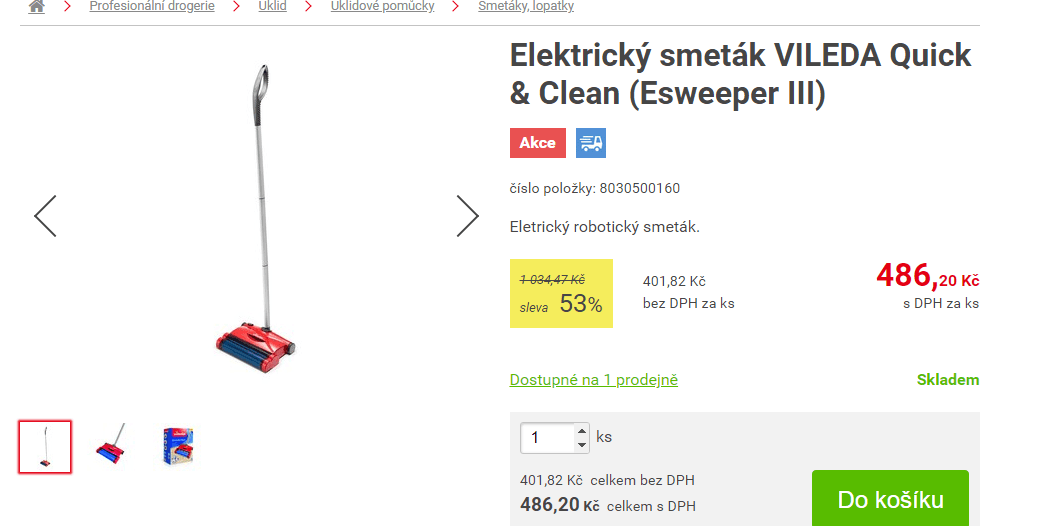 Elektrický smeták Vileda, Lion baterie