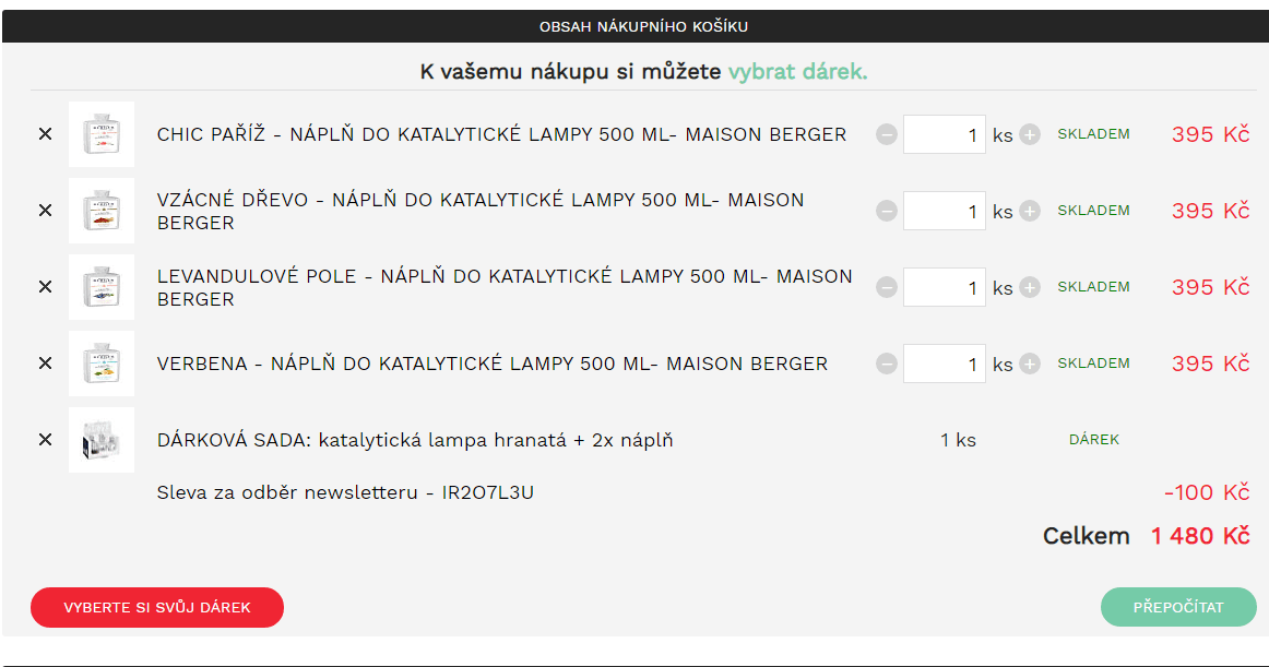 Katalytická lampa Maison Berger + 6 náplní