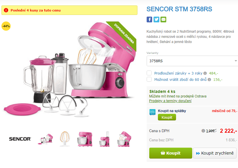 Kuchyňský robot Sencor, Nutrismart